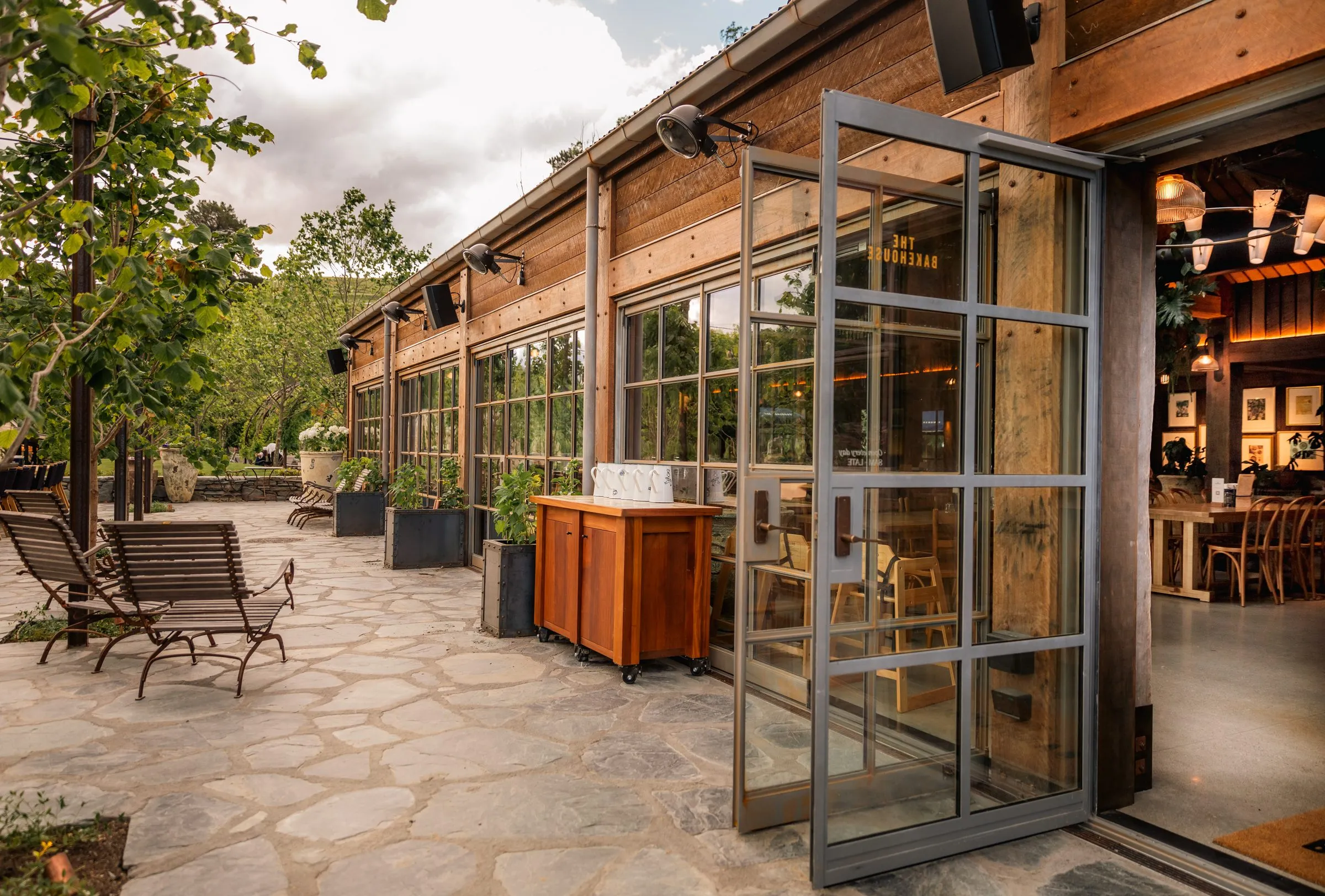 The Bakehouse — Steel office wall + entry pivot for a boutique bakery fit-out